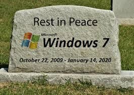 RIP Windows 7 hello Windows 10