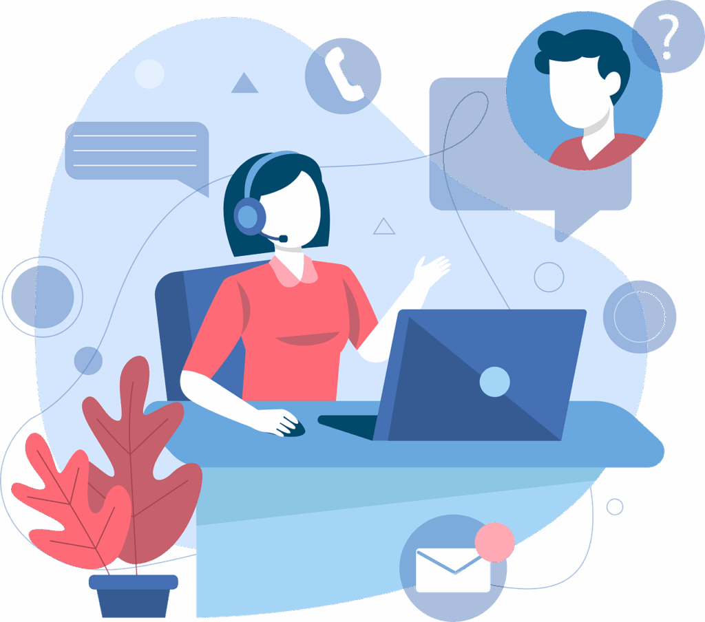 Free Call Center Customer Service vector and picture