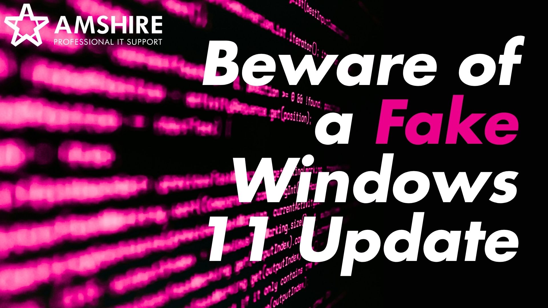 Beware of a Fake Windows 11 Update