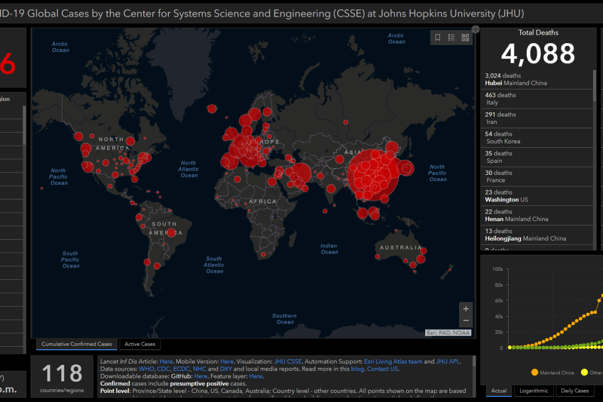 COVID-19 Map 10March20