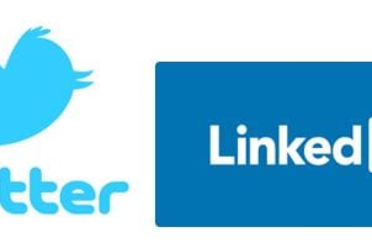 Twitter and LinkedIn log